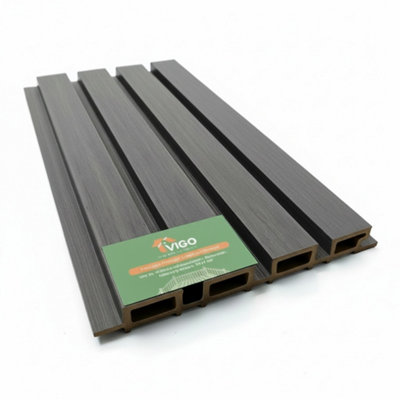 Vigo Home Grey Fluted Wall Cladding Panels Gen2 x 20 Panels Covers ...