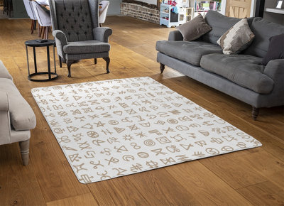 Viking Ritual Symbols Designer Special Soft Home Rug