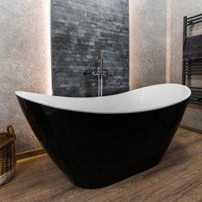 Viktor Benson Arabica 1500mm Freestanding Bath - Black