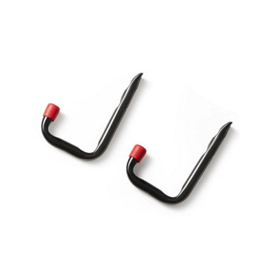 Viktor Hardware Black Steel Universal Hook Set of 2 Piece