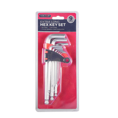 Viktor Hardware Hex Key Set of 10 Piece Min 1.5MM to Max 10MM