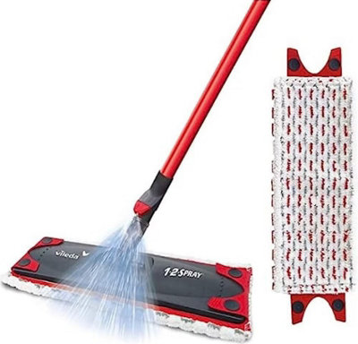Vileda 1-2 Microfibre Power Spray Mop & Extra Head