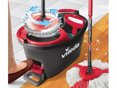 Vileda 163422 Turbo Spin Mop & Bucket Kit VIL155675