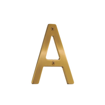 VILLA - House Letter A in Brushed Brass Price Comparisons | Compare The Build