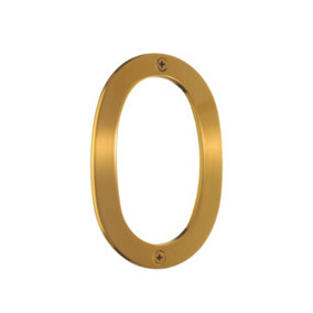 VILLA - House Number 0 in Brushed Brass