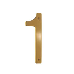 VILLA - House Number 1 in Brushed Brass