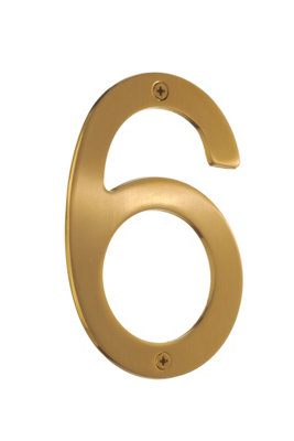 VILLA - House Number 6 in Brushed Brass