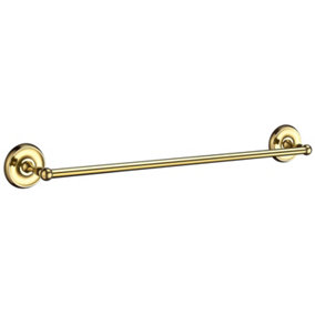VILLA - Single Towel Rail in Polished Brass
