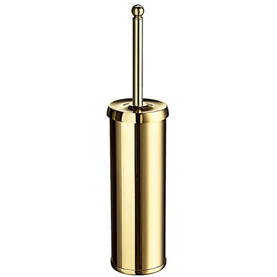 VILLA - Toilet Brush in Polished Brass/Plastic Insert