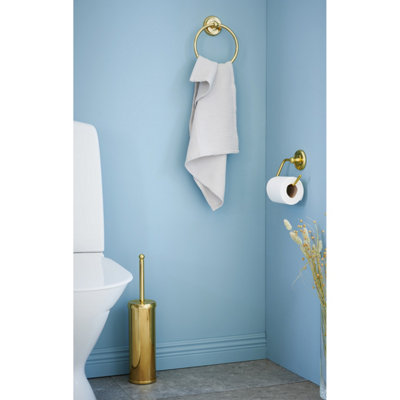 VILLA - Towel Ring in Polished Brass