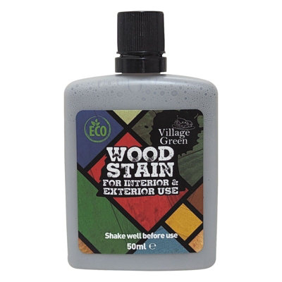 Village Green Ready To Use Wood Stain - Water Based, Eco Friendly, Premium Quality (Basil, 50ml)