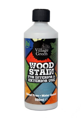Village Green Ready To Use Wood Stain - Water Based, Eco Friendly, Premium Quality (Gunstock, 5L)
