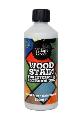 Village Green Ready To Use Wood Stain - Water Based, Eco Friendly, Premium Quality (Tangerine, 1L)