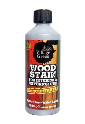 Village Green Wood Stain Concentrate - Water Based, Eco Friendly, Premium Quality (French Grey, 500ml)