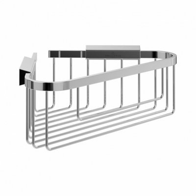 Villeroy and Boch Elements Tender Corner Wire Shower Basket 260 x 82 x 206mm in Chrome