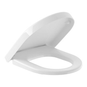 Villeroy & Boch Architectura Compact Round Soft Close Replacement Toilet Seat, White Alpin