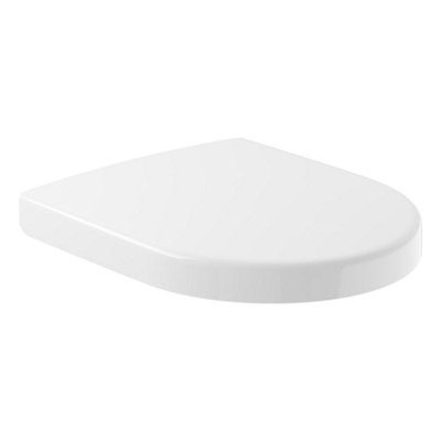 Villeroy & Boch Architectura Compact Round Soft Close Replacement Toilet Seat, White Alpin