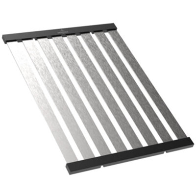 Villeroy & Boch Brushed Aluminium Folding Draining Rack 9K130071, 347 x ...