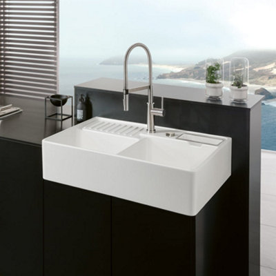 Villeroy & Boch Butler 90 2.5-Bowl Ceramic Kitchen Sink - 895 x 630 mm ...