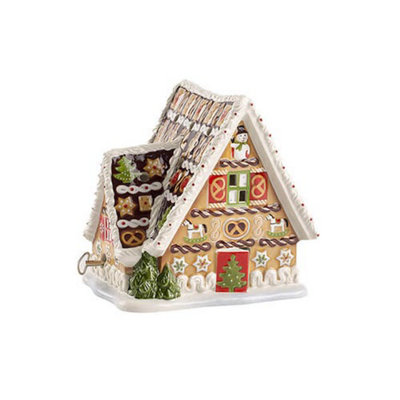 Villeroy & Boch キャンドルハウス Villeroy & Boch Christmas Toys Gingerbread House with Music Box