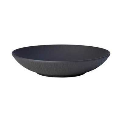 Villeroy & Boch Manufacture Rock Noire 24cm Flat Bowl