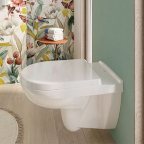 Villeroy & Boch O.novo Soft Close Replacement Toilet Seat, White Alpin