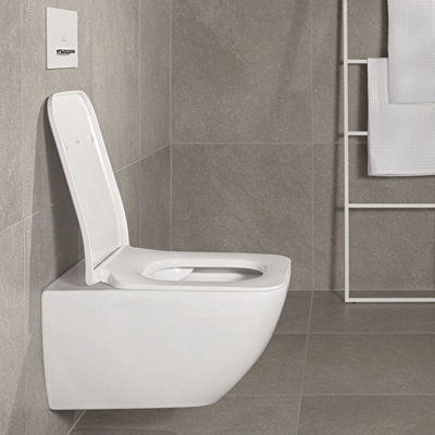 Villeroy & Boch Venticello Slim (wrapover) Soft Close Replacement Toilet Seat, White Alpin Price Comparisons | Compare The Build