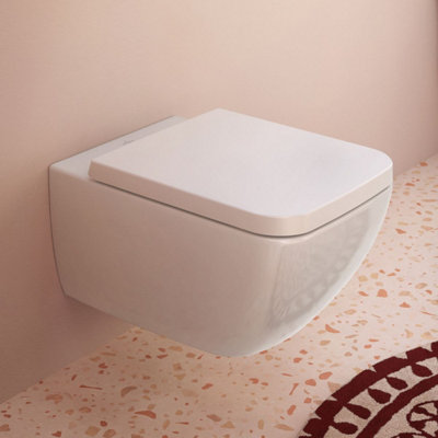 Villeroy & Boch Venticello Soft Close Replacement Toilet Seat, White Alpin