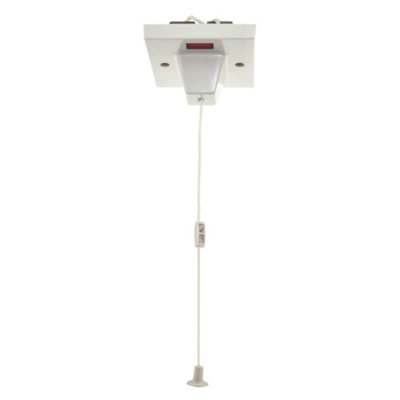 Vimark V1298 Shower Ceiling Pull Isolator Switch DP with Neon & Flag Indication 50 Amp