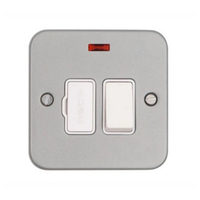 Vimark VM1371 Surface Metalclad 13A Switched Fused Spur with Neon Double Pole