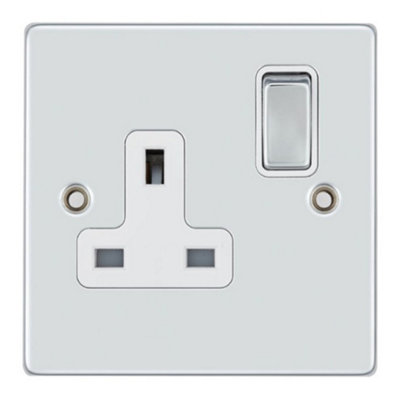 Vimark VPD1207DPCHW Pro Décor 1Gang 13A Switched Socket DP Polished ...