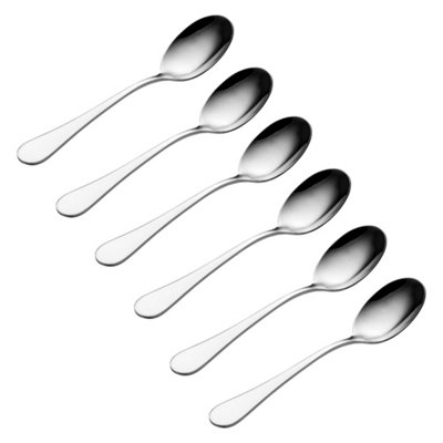 Viners Select Set of 6 Stainless Steel Teaspoons - Silver