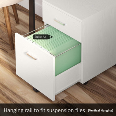 White rolling file cabinet discount