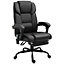 Vinsetto 6-Point PU Leather Massage Chair Electric Angle Adjustable Remote Black