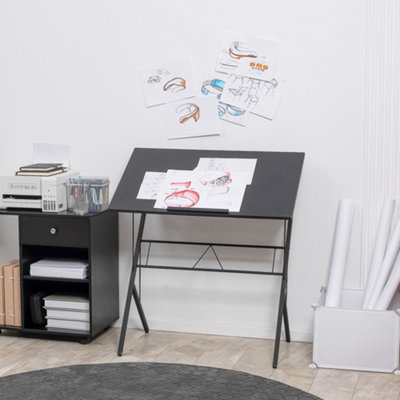 Vinsetto Adjustable Laptop Stand Tilt Writing Desk Workstation w/ Stopper