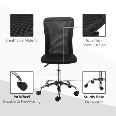 Office chair no on sale arms argos