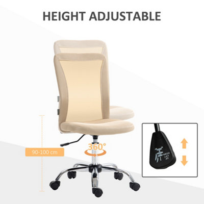 Beige mesh deals office chair