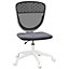 Vinsetto Desk Chair, Height Adjustable Mesh Office Chair with Wheels, Grey