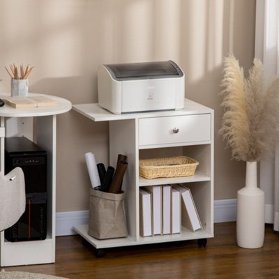 Desk with deals printer shelf