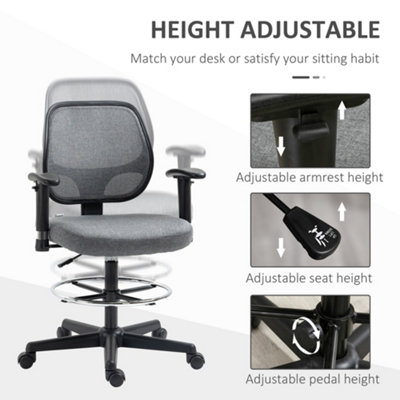 Tall office chair for deals standing desk