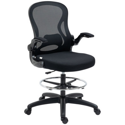 Big and tall office deals chair with footrest