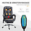Vinsetto Ergonomic Heated 6 Points Vibration Massage Office Chair Dark Grey