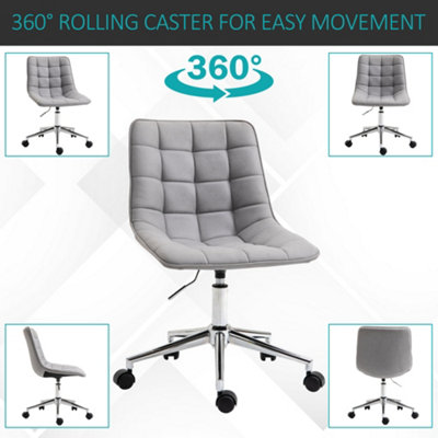 Vinsetto Ergonomic Office Chair 360 Swivel Breathable Fabric Computer