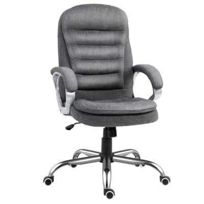 Scranton & Co Fabric Posture Office Chair with Adjustable Arms in Gray, 1 -  Kroger