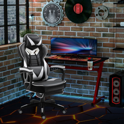 Vinsetto Ergonomic Racing Gaming Chair Office Desk Adjustable