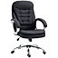 Vinsetto Executive Office Chair with Adjustable Height Swivel Wheels, Black