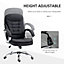 Vinsetto Executive Office Chair with Adjustable Height Swivel Wheels, Black