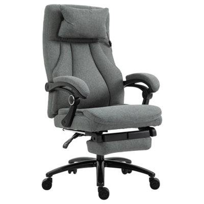 Vinsetto Executive Office Chair with Vibration Massage Pillow USB Power Wheels