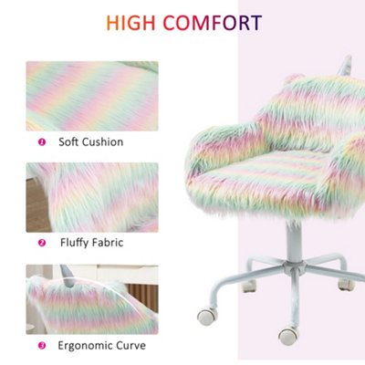 Furry desk chair bed deals bath and beyond