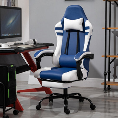 Navy blue gaming discount chair